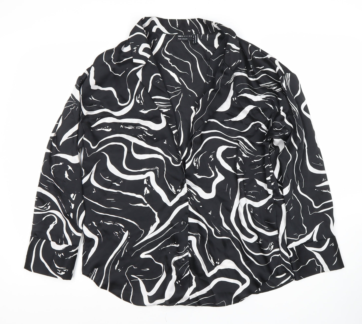 Womens UK Size 12 ASOS Black  Button-Up