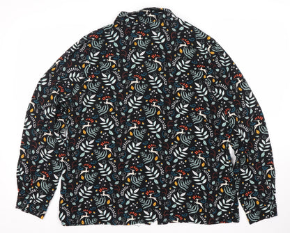Sugarhill Women's Black Floral Button-Up Shirt