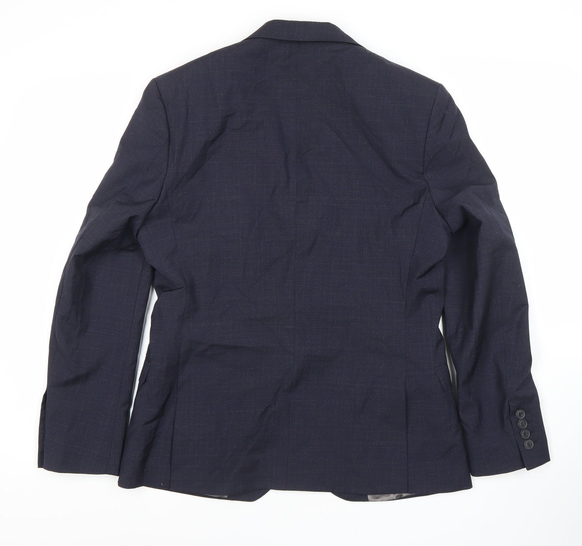 Mens UK Size 38 Vintage Regular Blue Suit Jacket