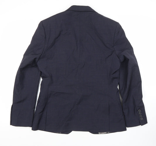 Mens UK Size 38 Vintage Regular Blue Suit Jacket