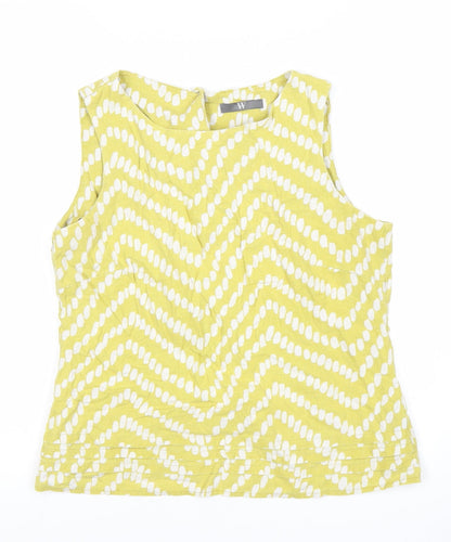 Womens UK Size 12 BHS Yellow Basic Blouse