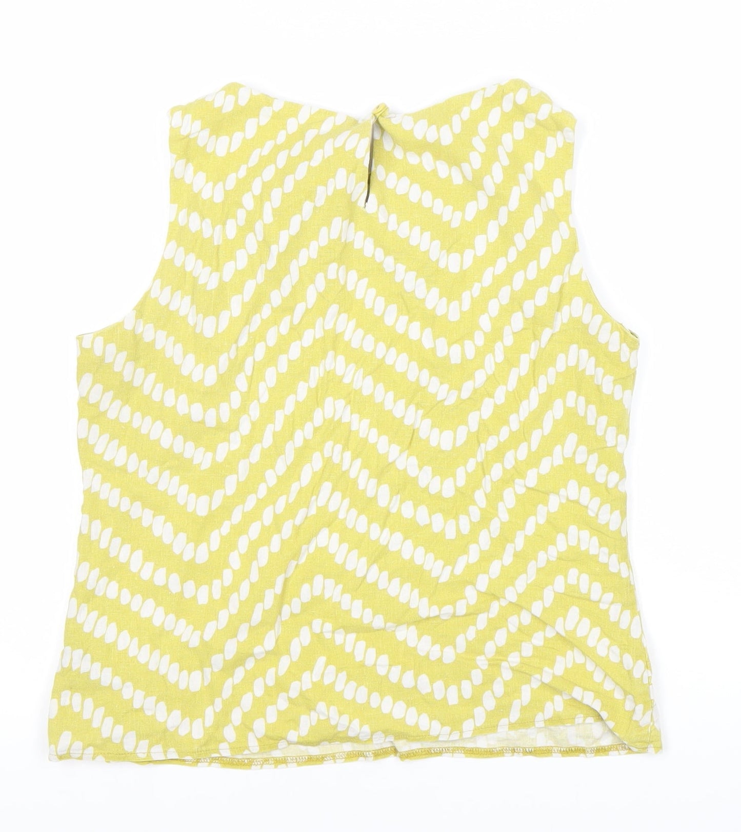 Womens UK Size 12 BHS Yellow Basic Blouse