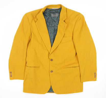 Mens UK Size 36 HUGO BOSS  Yellow Suit Jacket