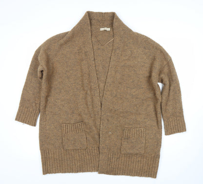 Womens UK Size S Bershka Brown Cardigan Jumper