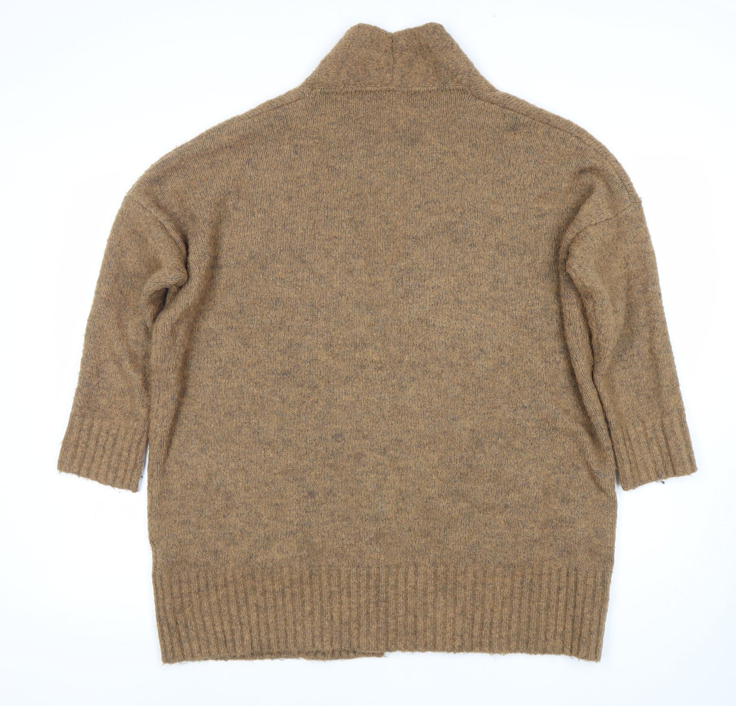 Womens UK Size S Bershka Brown Cardigan Jumper