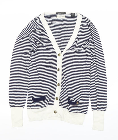 Womens UK Size 10 Maison Scotch Blue Cardigan Jumper