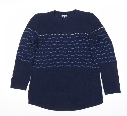 Jigsaw Women's Blue Wool Pullover Jumper S