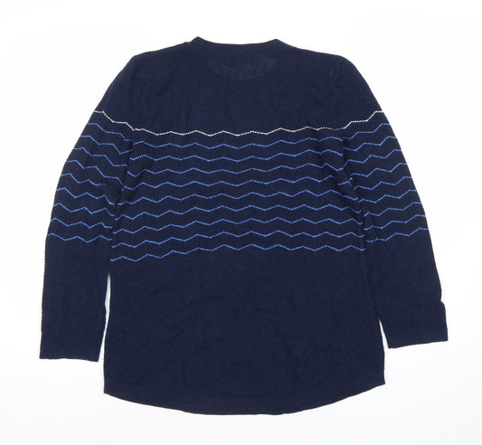 Jigsaw Women's Blue Wool Pullover Jumper S