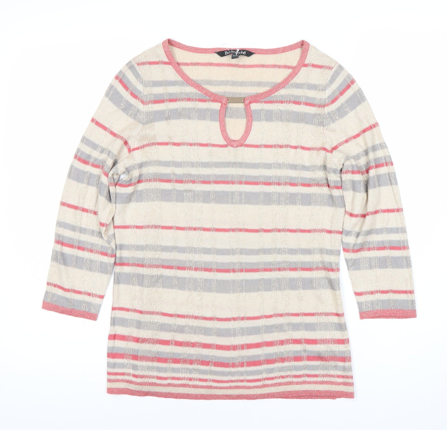 Womens UK Size 8 Bonmarche Multicoloured Pullover Jumper