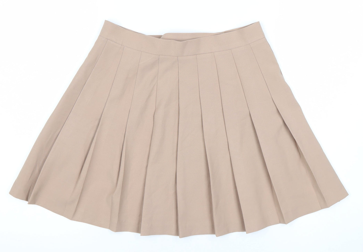 ASOS Women’s Pleated Beige Skirt - Size 8