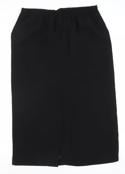 BHS Women's Black Midi Pencil Skirt Size 14