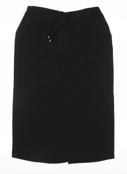 BHS Women's Black Midi Pencil Skirt Size 14