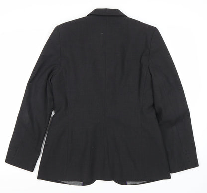 Womens UK Size 12 Simon Jersey Regular Black Suit Jacket