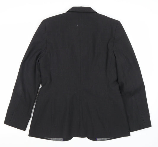 Womens UK Size 12 Simon Jersey Regular Black Suit Jacket