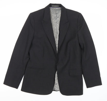 Womens UK Size 12 Simon Jersey Regular Black Suit Jacket