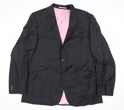 Mens UK Size 44 Moss Bespoke Regular Black Suit Jacket