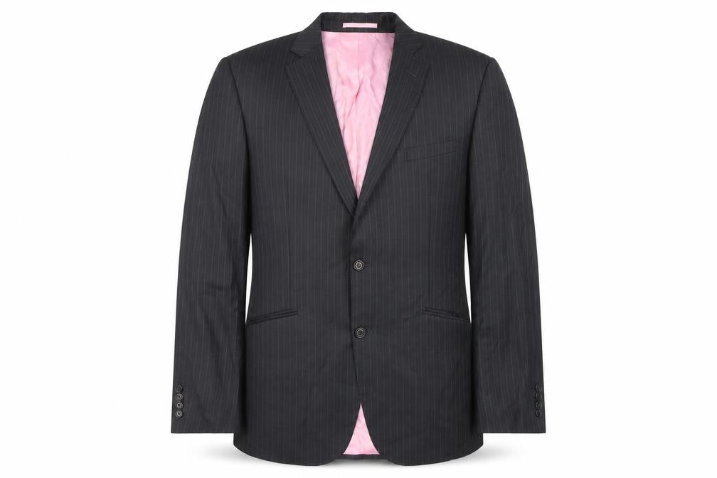 Mens UK Size 44 Moss Bespoke Regular Black Suit Jacket