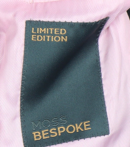 Mens UK Size 44 Moss Bespoke Regular Black Suit Jacket