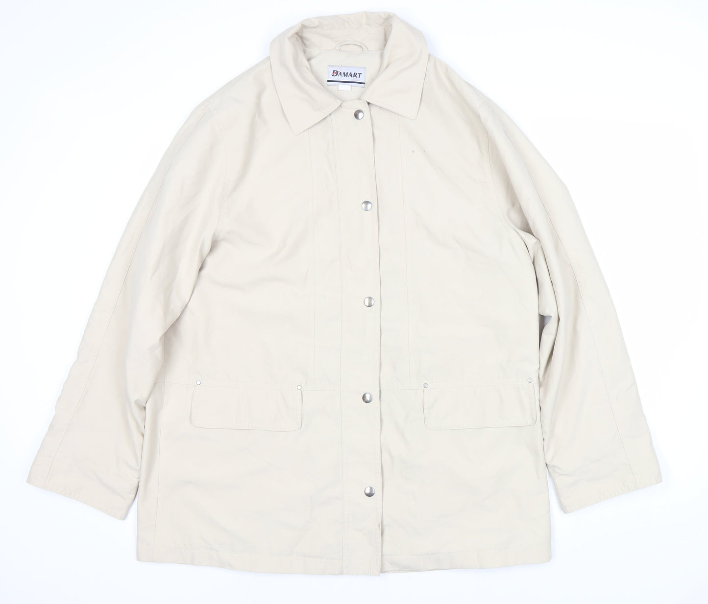 Damart Women's Beige Mid-Length Jacket Size 16