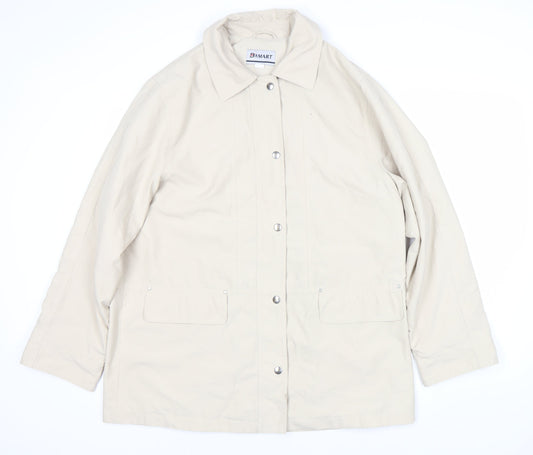 Damart Women's Beige Mid-Length Jacket Size 16