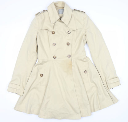 Womens UK Size 8 ASOS Beige Trench Coat