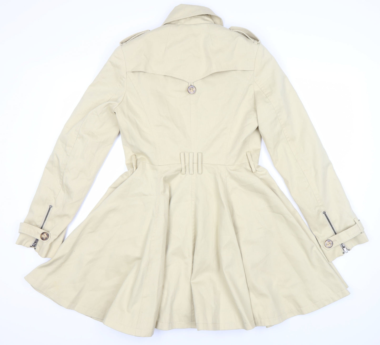 Womens UK Size 8 ASOS Beige Trench Coat
