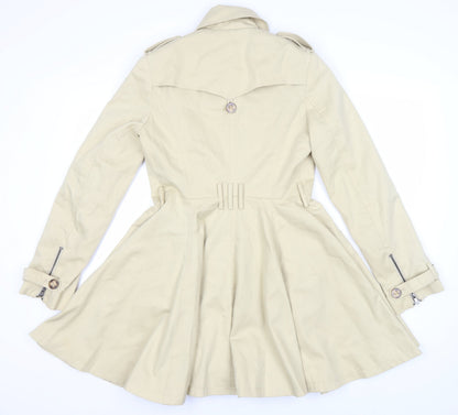 Womens UK Size 8 ASOS Beige Trench Coat