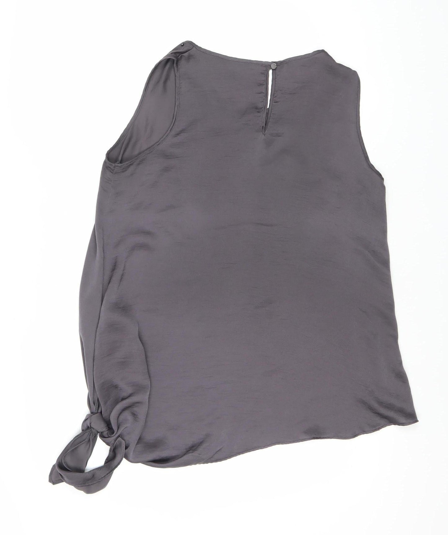 Womens UK Size 12 Roman Grey Jersey Blouse