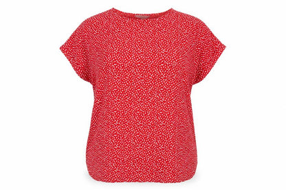 Womens UK Size 20 C&A Red  Blouse