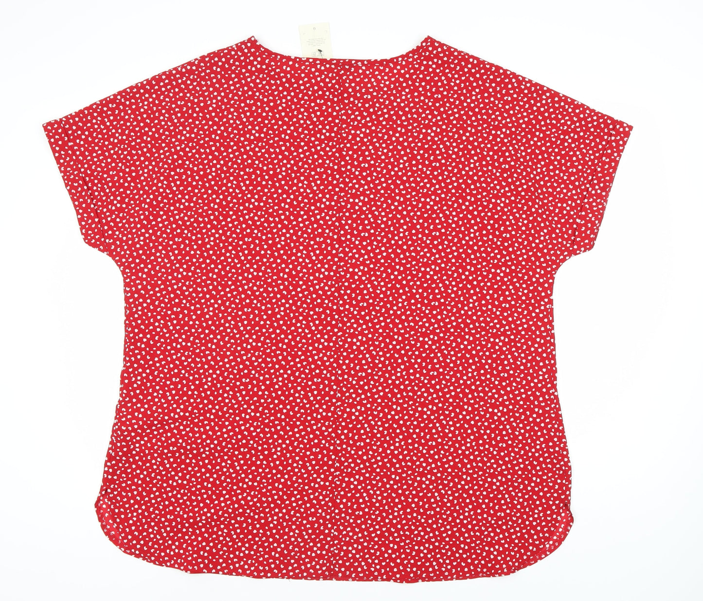 Womens UK Size 20 C&A Red  Blouse
