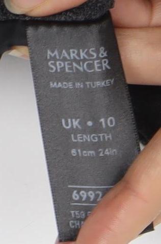 Marks and Spencer Women's Grey Pencil Skirt Size 10