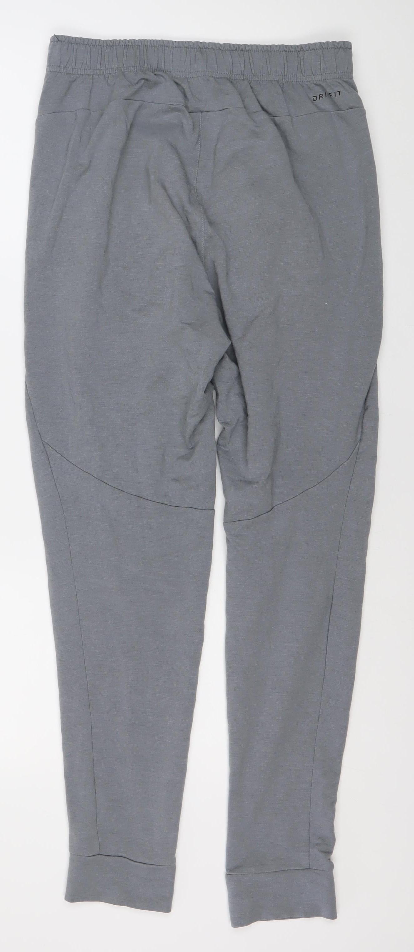 Nike Men's Grey Joggers S Dri-FIT Moisture Wicking