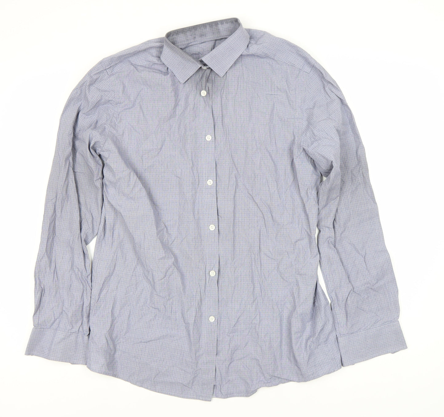 St. George by Duffer Men's Grey Check Slim Fit Shirt