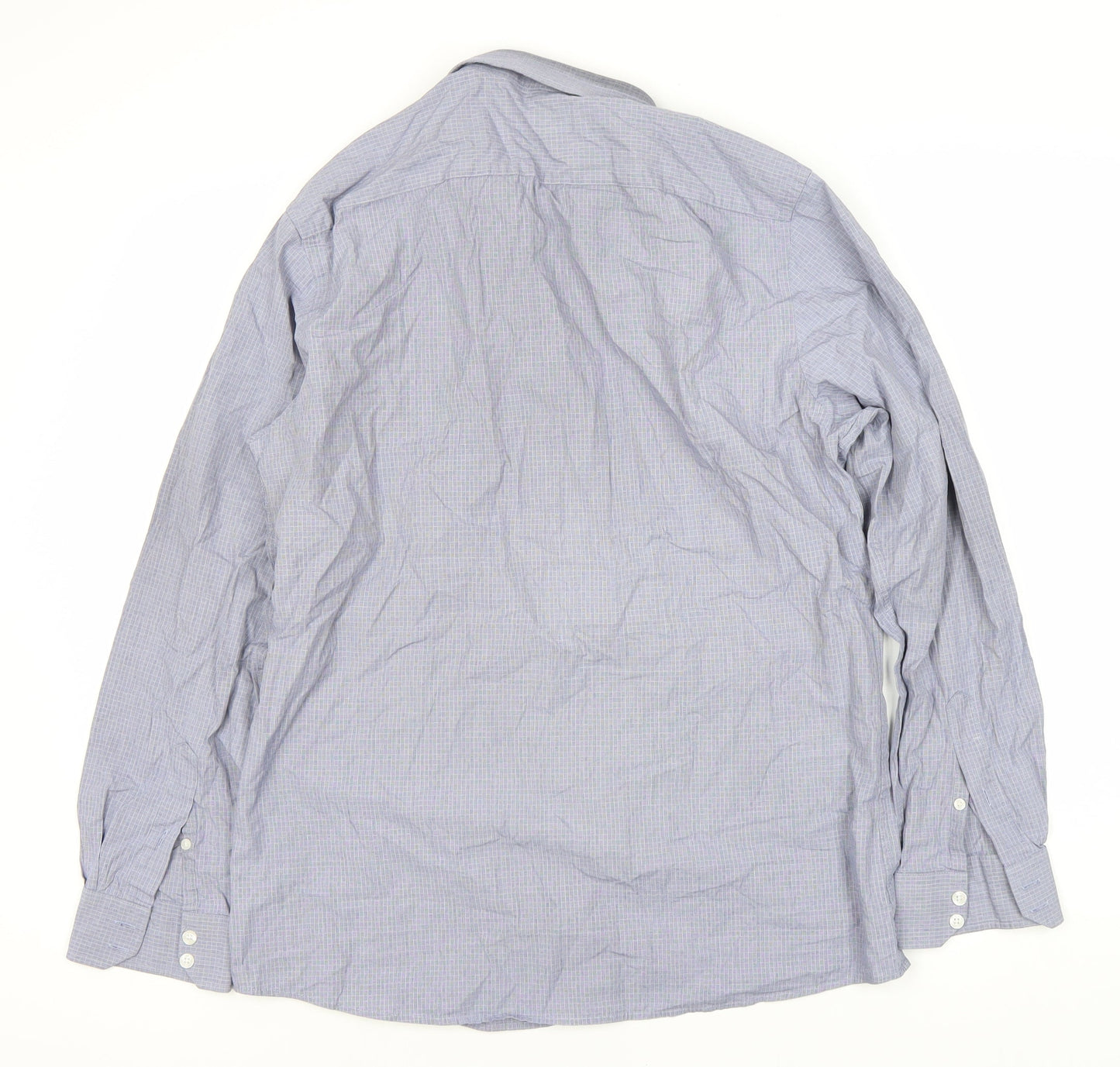 St. George by Duffer Men's Grey Check Slim Fit Shirt