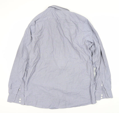 St. George by Duffer Men's Grey Check Slim Fit Shirt