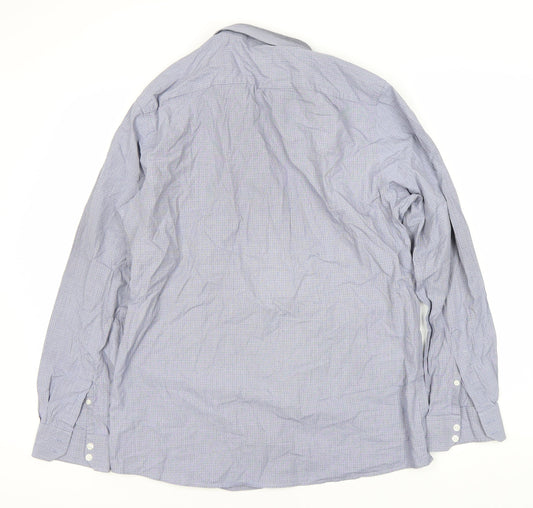 St. George by Duffer Men's Grey Check Slim Fit Shirt