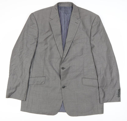 Mens UK Size 44 Daniel Hechter Regular Grey Suit Jacket