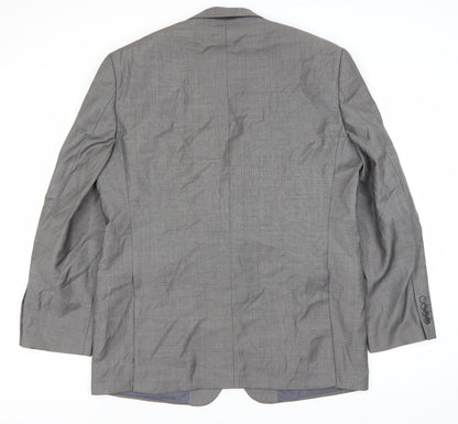 Mens UK Size 44 Daniel Hechter Regular Grey Suit Jacket