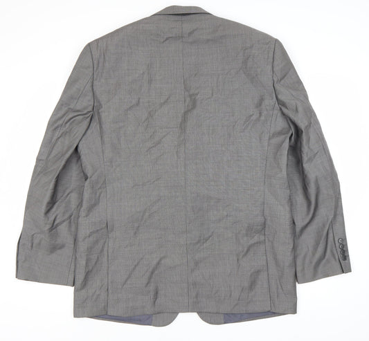 Mens UK Size 44 Daniel Hechter Regular Grey Suit Jacket