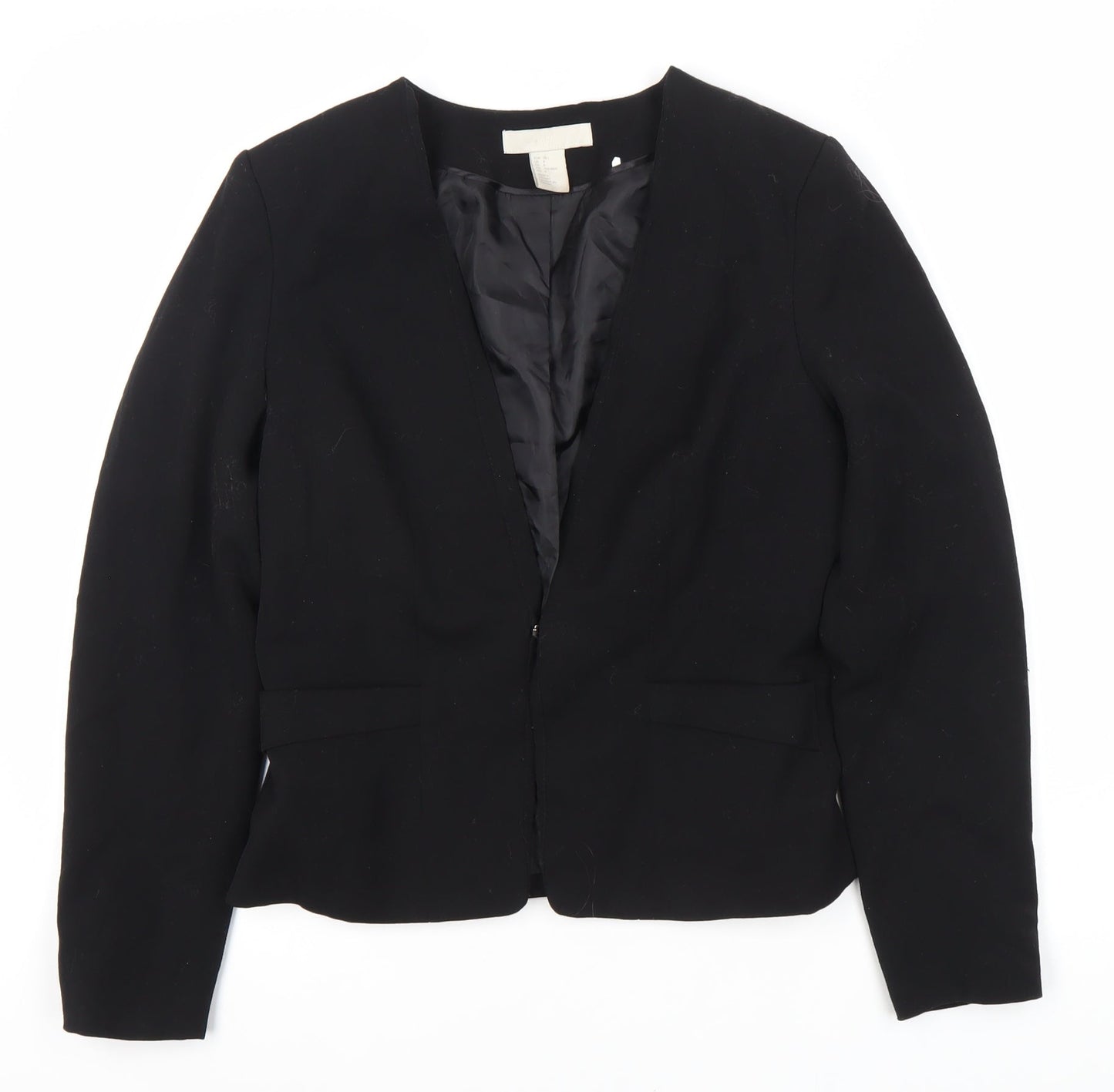 H&M Black Women's Blazer Size 10 Regular Fit