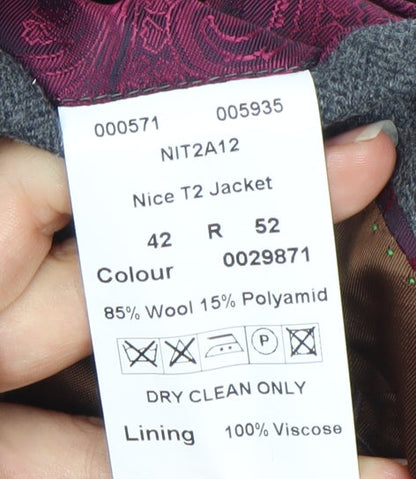 Mens UK Size 42 Magee Regular Grey Suit Jacket