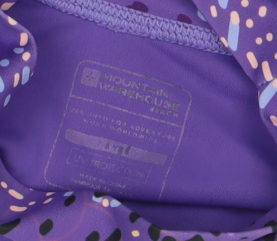 Mountain Warehouse Girls Purple Long Sleeve T-Shirt XL