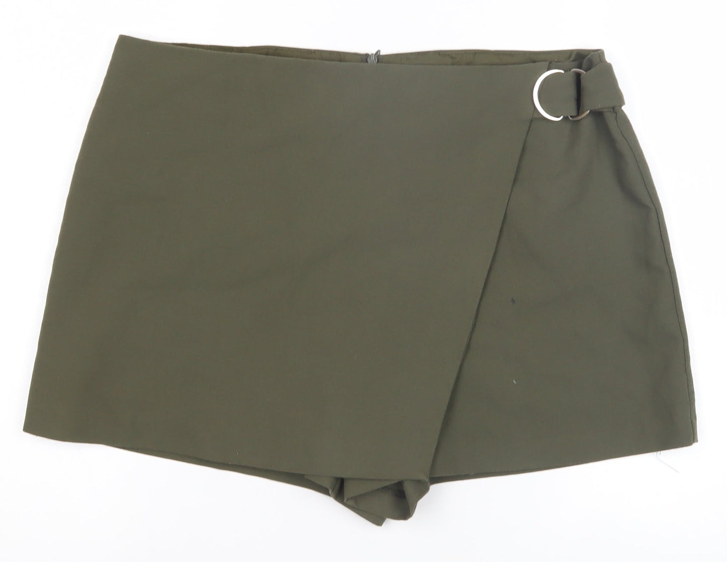 Miss Selfridge Women's Green Wrap Shorts Size 16