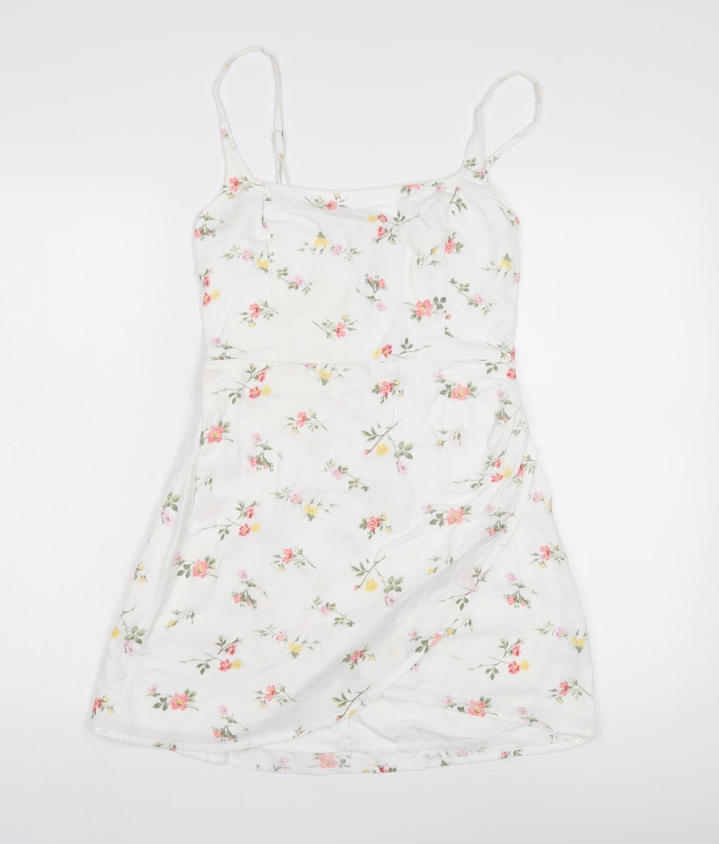 Abercrombie & Fitch Women's White Floral Slip Dress, XS