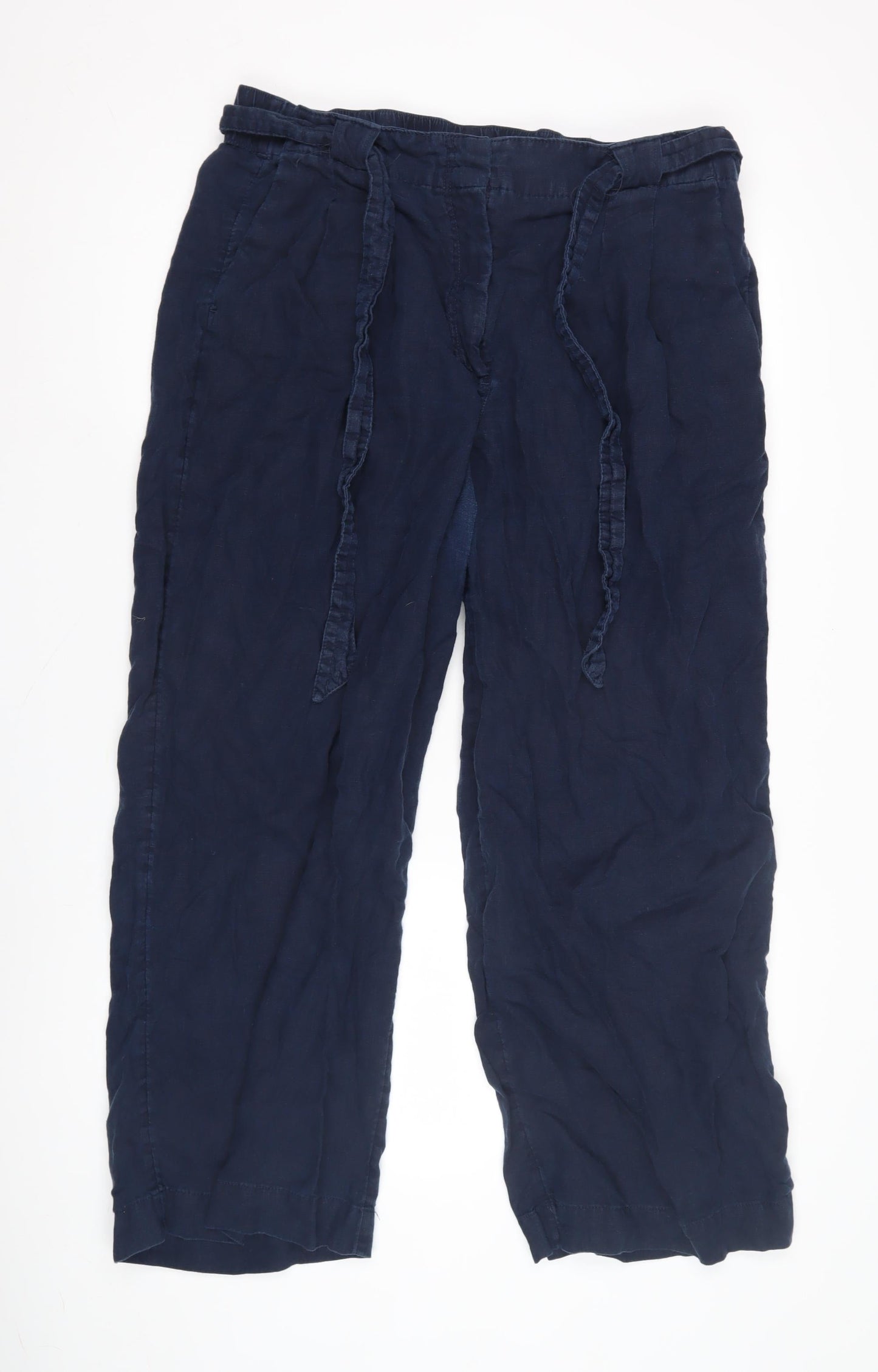 Womens UK Size 20 Marks and Spencer Relaxed Fit  Blue Trousers