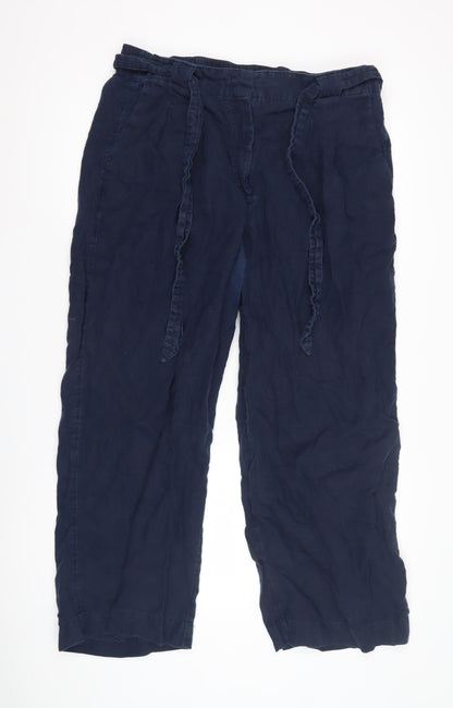 Womens UK Size 20 Marks and Spencer Relaxed Fit  Blue Trousers
