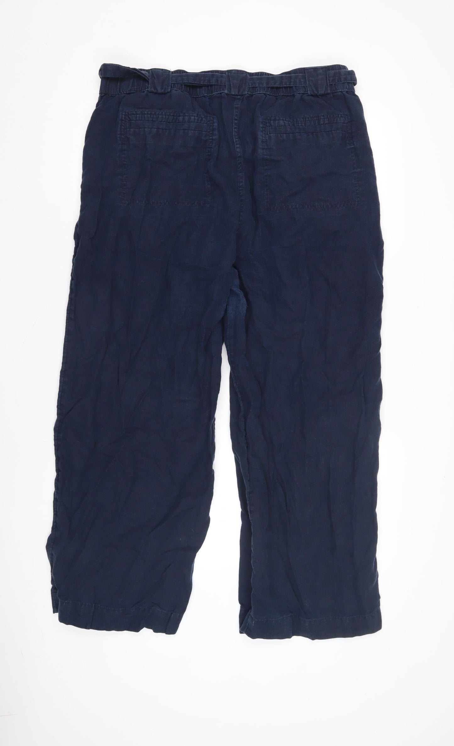 Womens UK Size 20 Marks and Spencer Relaxed Fit  Blue Trousers