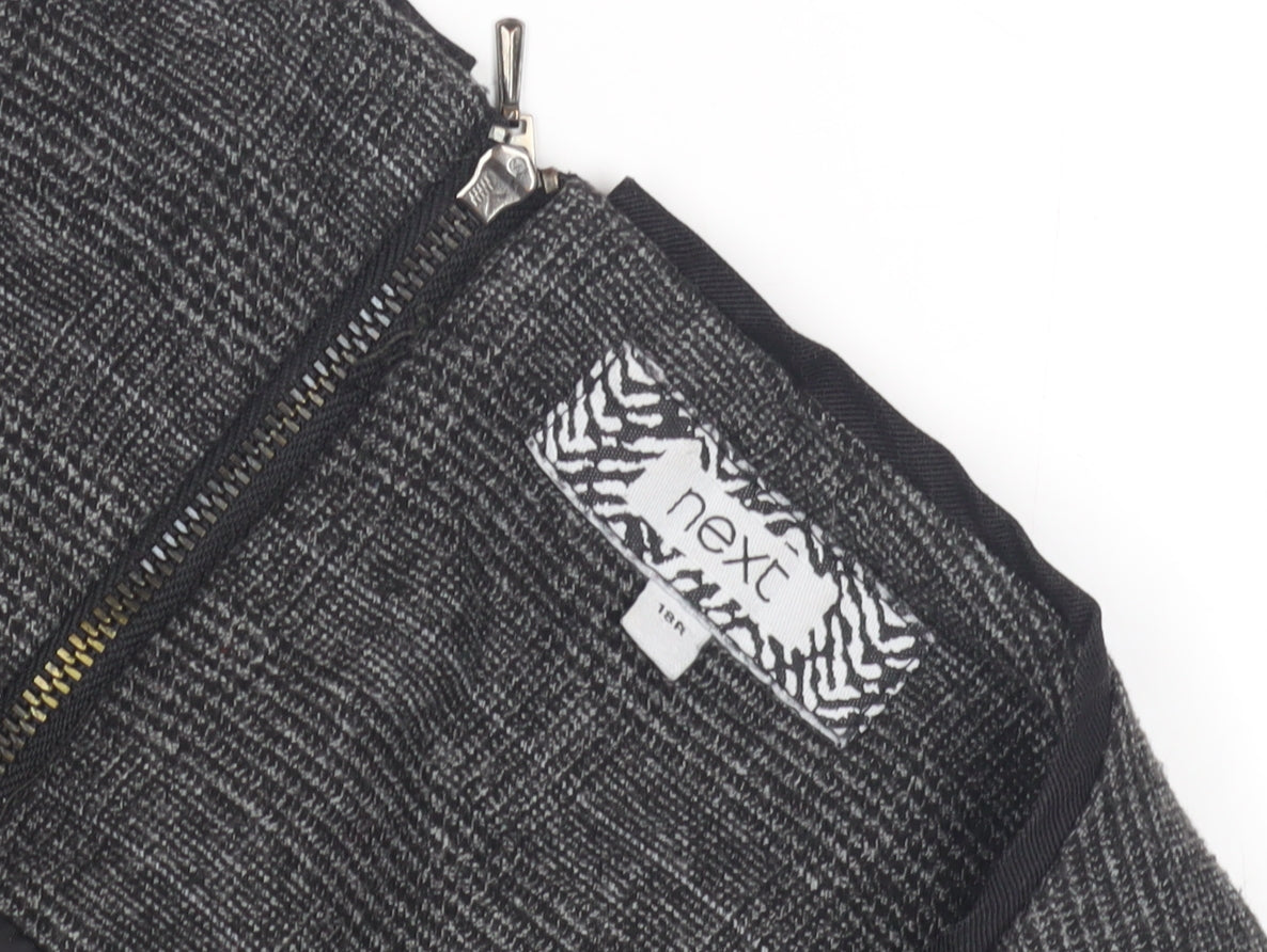 Next Women's Black Knee Length Shift Dress