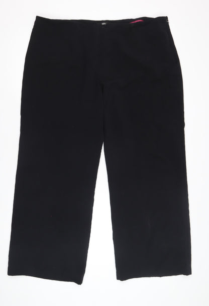 Womens UK Size 20 Marks and Spencer Regular Fit  Black Trousers