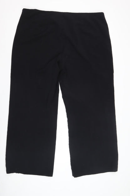 Womens UK Size 20 Marks and Spencer Regular Fit  Black Trousers